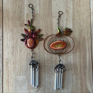 2 Thanksgiving Metal Windchimes
